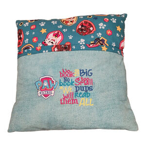 Paw Patrol Pillow w/ Book Pouch 15in.